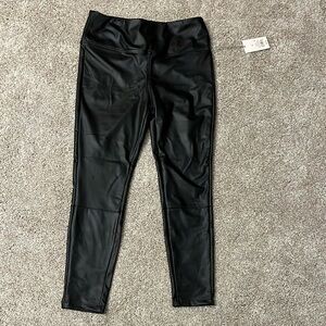 A New Day Black Faux Leather Leggings